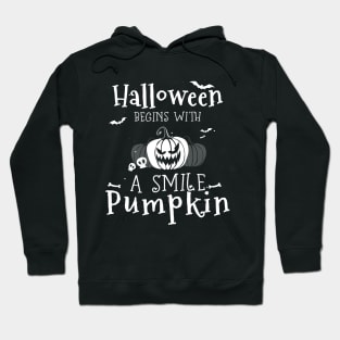 Halloween begins with a smile pumpkin Hoodie